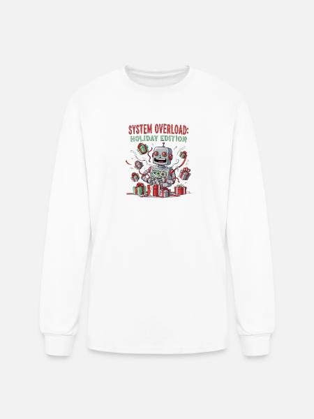 System Overload Holiday - Men's Long Sleeve T-Shirt - white