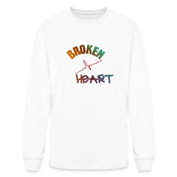 Broken heart - Men's Long Sleeve T-Shirt - white - Front