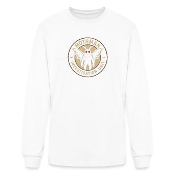 Mothman Investigation Unit Funny Cryptid Mothman - Men's Long Sleeve T-Shirt - white - Front