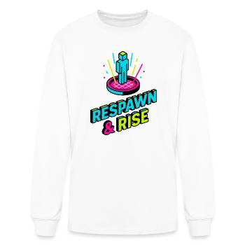 Beyond the Rift — The Awakening Core (Neon Isometr - Men's Long Sleeve T-Shirt - white - Front