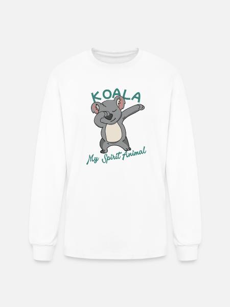 Koala Spirit Animal Dance - Men's Long Sleeve T-Shirt - white