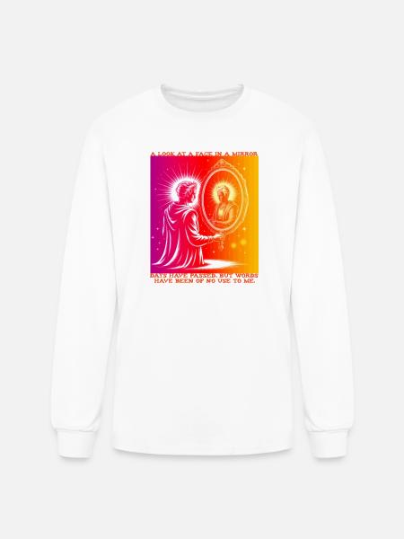 Radiant Self Mirror - Men's Long Sleeve T-Shirt - white