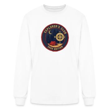 Explorer's Club 2026 Badge - Men's Long Sleeve T-Shirt - white - Front