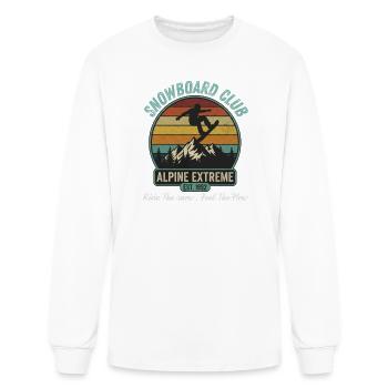 Snowboard Club Alpine Extreme - Men's Long Sleeve T-Shirt - white - Front
