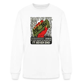 Root of Evil - Men's Long Sleeve T-Shirt - white - Front