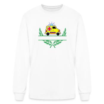 Ambulance with Name Space - Men's Long Sleeve T-Shirt - white - Front