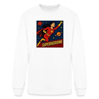 Pop Art Heroine - Men's Long Sleeve T-Shirt - white - Front