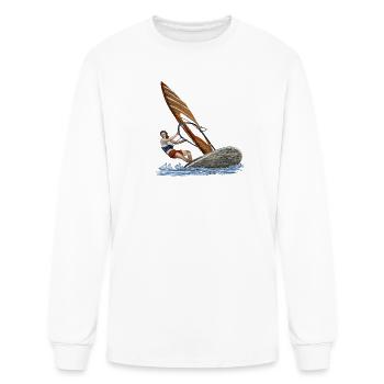 Dynamic Windsurfing Hero - Men's Long Sleeve T-Shirt - white - Front