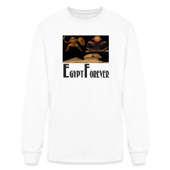 Egypt Forever: Sphinx and Pyramids - Men's Long Sleeve T-Shirt - white - Front