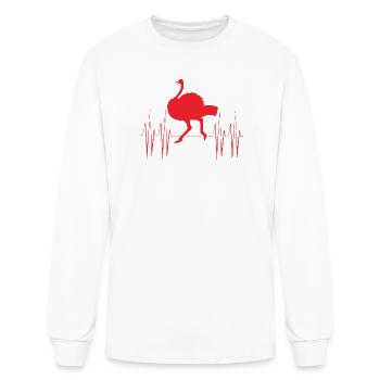 Flightless Bird Animal Ostrich Bird - Men's Long Sleeve T-Shirt - white - Front