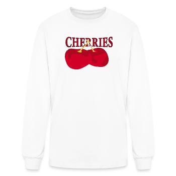 Cherries  - Men's Long Sleeve T-Shirt - white - Front