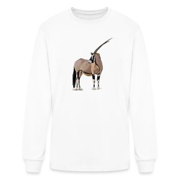 Desert Longhorn Antelope - Men's Long Sleeve T-Shirt - white - Front