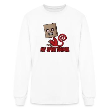 Maniacal Masked Monkey Spirit Animal - Men's Long Sleeve T-Shirt - white - Front