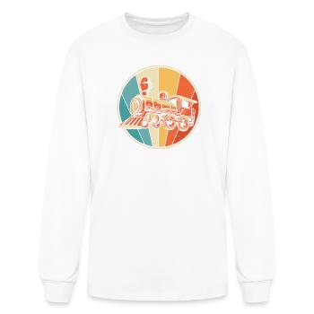 Train Conductor Locomotive Train Lover - Men's Long Sleeve T-Shirt - white - Front