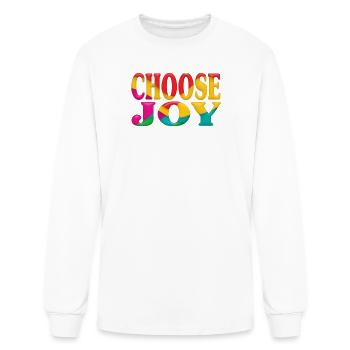 Choose joy - Men's Long Sleeve T-Shirt - white - Front