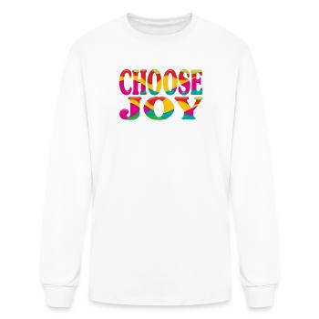 Choose joy  - Men's Long Sleeve T-Shirt - white - Front