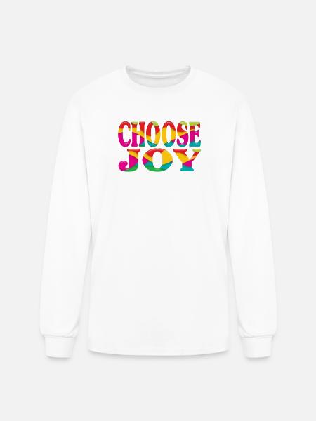 Choose joy - Men's Long Sleeve T-Shirt - white