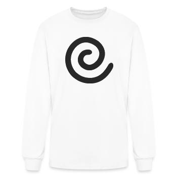 Spiral Emblem - Men's Long Sleeve T-Shirt - white - Front