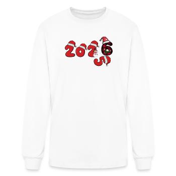 2026 Sleek New Year Tee - Men's Long Sleeve T-Shirt - white - Front