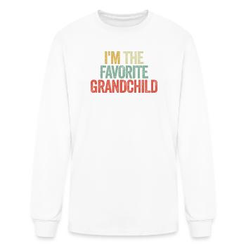 I'm The Favorite Grandchild - Men's Long Sleeve T-Shirt - white - Front