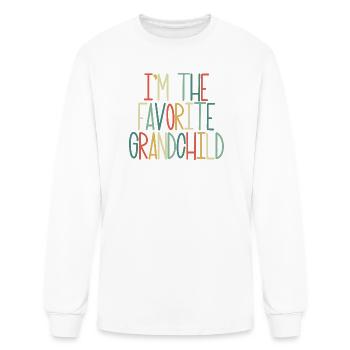 I'm The Favorite Grandchild - Men's Long Sleeve T-Shirt - white - Front