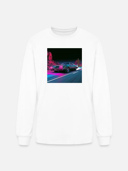 Neon Velocity - Men's Long Sleeve T-Shirt - white