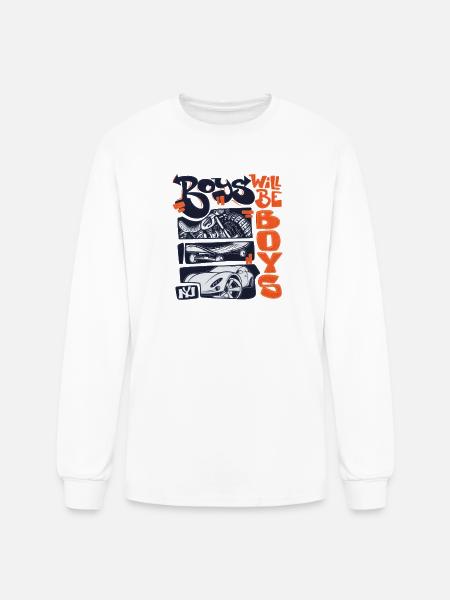Roys Wheels & Sneakers - Men's Long Sleeve T-Shirt - white