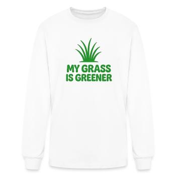 My grass is greener - Men's Long Sleeve T-Shirt - white - Front