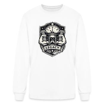Résistance de l’horloge héritage - T-shirt à manches longues Homme - blanc - Devant
