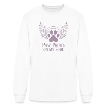 Pug dog heaven angel wings farewell grief - Men's Long Sleeve T-Shirt - white - Front
