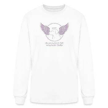 Labrador angel in dog heaven farewell grief - Men's Long Sleeve T-Shirt - white - Front