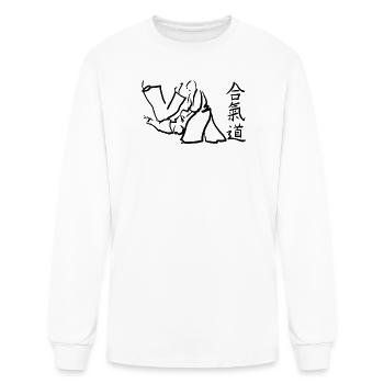 Aikido - Men's Long Sleeve T-Shirt - white - Front