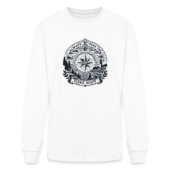 Always Take The Scenic Route hiking shirt lovers - Men's Long Sleeve T-Shirt - white - Front