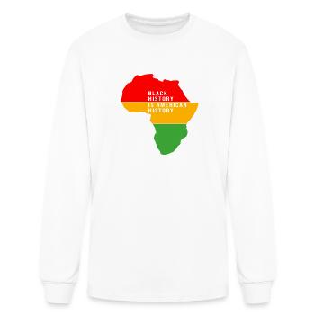 Black History Black Power American - Men's Long Sleeve T-Shirt - white - Front