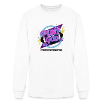 Punt God – We Punt Football Strategy - Men's Long Sleeve T-Shirt - white - Front