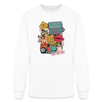Retro cowgirl - Men's Long Sleeve T-Shirt - white - Front