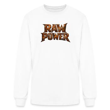 PUISSANCE BRUTE ROUILLÉE - T-shirt à manches longues Homme - blanc - Devant