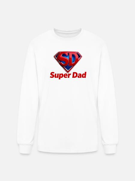 Super Dad Hero - Men's Long Sleeve T-Shirt - white