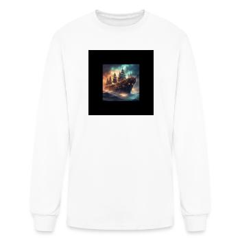 Azure Tempest Galleon - Men's Long Sleeve T-Shirt - white - Front