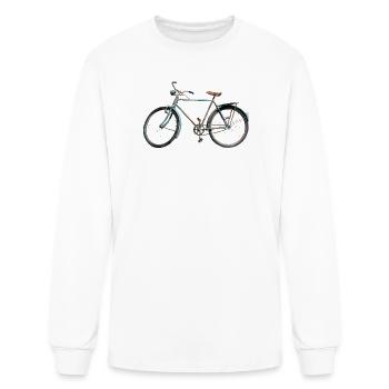 Art de bicyclette vintage rouillé - T-shirt à manches longues Homme - blanc - Devant