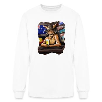 AUSSIE PUB ROO - Men's Long Sleeve T-Shirt - white - Front