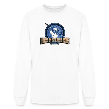 Je chasse en mode furtif Équipage d’arbalète Chasse à l’arbalète - T-shirt à manches longues Homme - blanc - Devant