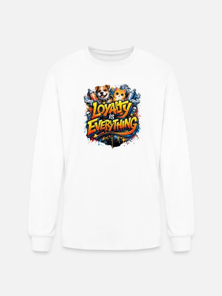 Loyalty Is Everything - Men's Long Sleeve T-Shirt - white