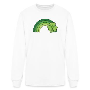 Emerald Rainbow Clover - Men's Long Sleeve T-Shirt - white - Front