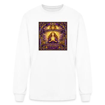 LEO - Men's Long Sleeve T-Shirt - white - Front