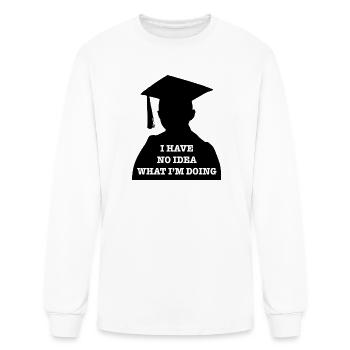 Diplômé - Il/Lui - T-shirt à manches longues Homme - blanc - Devant