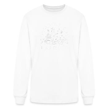 Gardening Therapy Line Art Design - Men's Long Sleeve T-Shirt - white - Front