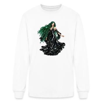 Emerald Sea Goddess - Men's Long Sleeve T-Shirt - white - Front