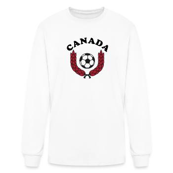 Canada Soccer Retro - Men's Long Sleeve T-Shirt - white - Front