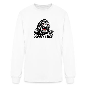 Gorillia Chop - Men's Long Sleeve T-Shirt - white - Front